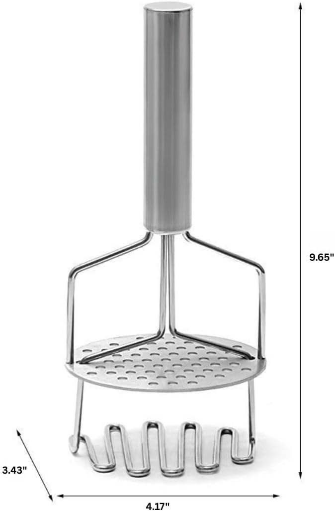 Premium Potato Masher – Double-Layer Stainless Steel Design