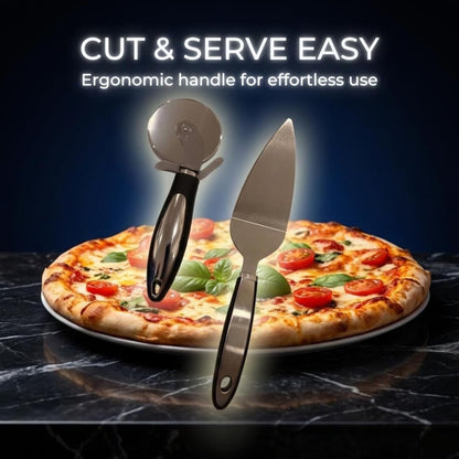Pizza Cutter & Server Set |Slice & Serve Effortlessly