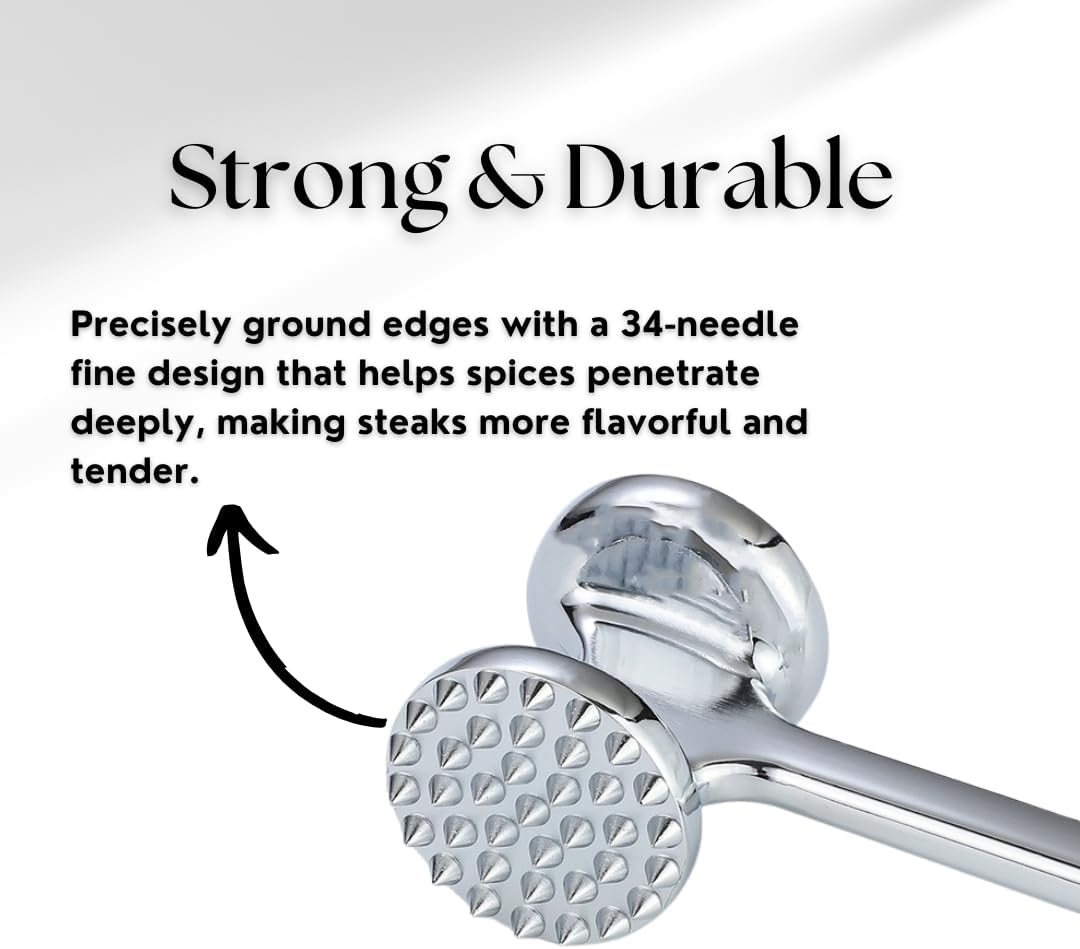 Double-sided meat tenderizer, product detail view