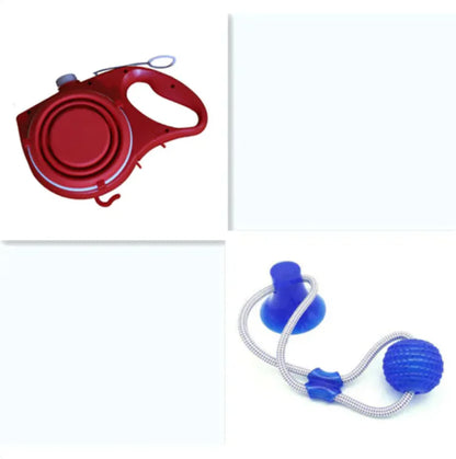 Pet Supplies With Water Bottle, Cup, Pet Rope