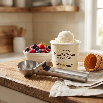 7-Inch Stainless Steel Ice Cream Scoop Tool