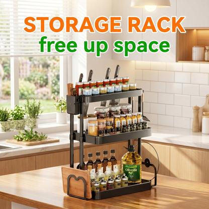 Kitchen Rack For Seasoning Multi-layer Storage Kitchen Supplies