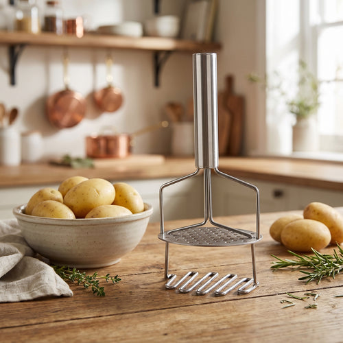Premium Potato Masher – Double-Layer Stainless Steel Design