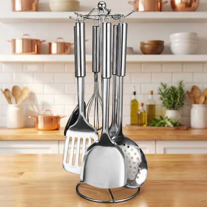 7-Piece Stainless Steel Cooking Utensil Set