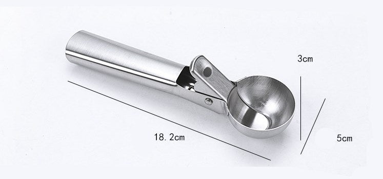 7-Inch Stainless Steel Ice Cream Scoop Tool