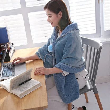 Multifunctional Winter Office Cape Blanket