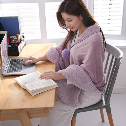 Multifunctional Winter Office Cape Blanket